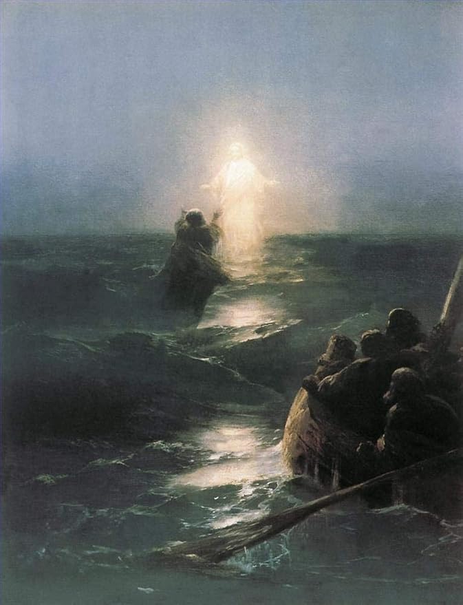 Jesus Christ on Sea Water by Ivan Aivazovsky